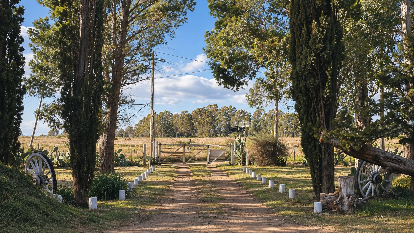 La entrada a La Caldenia, en Borlengui y 14 de Julio